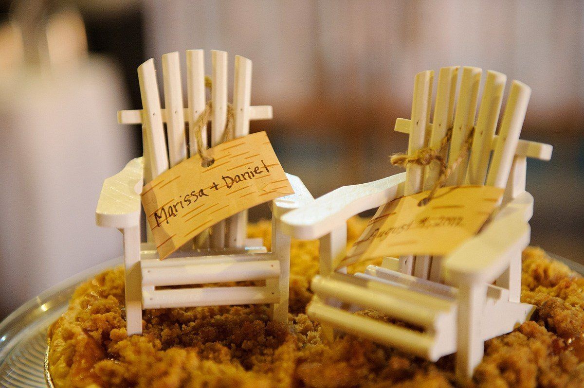 barn wedding pie toppers