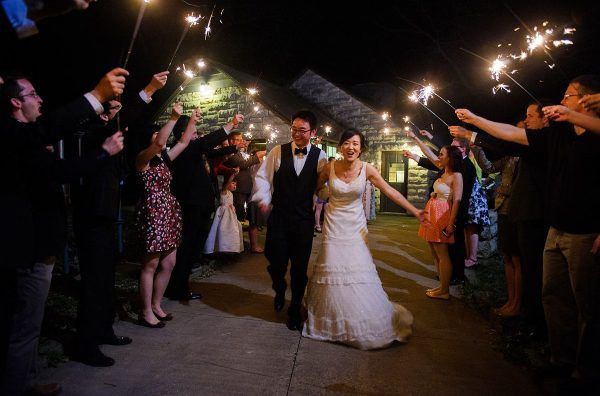 Lake Macbride wedding with sparklers send off | Iowa City Photographer -Razvan