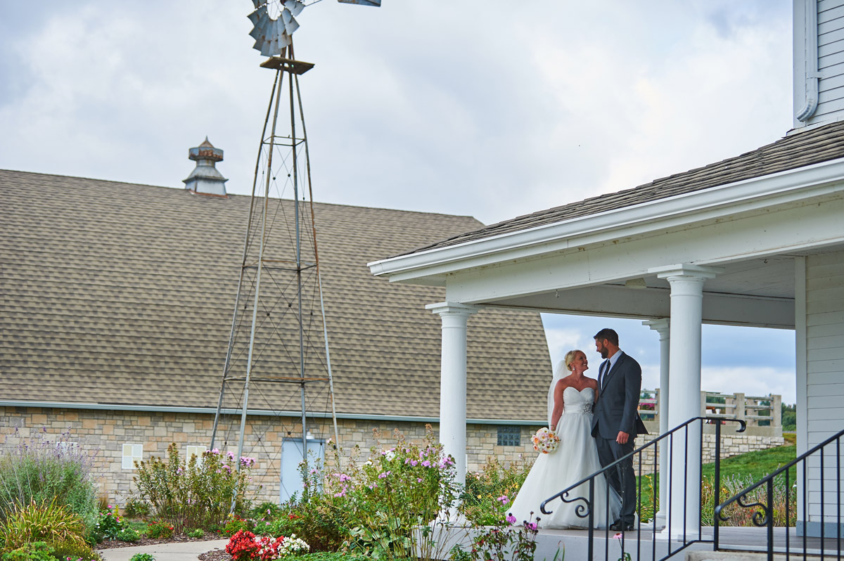 Bride and groom portrait