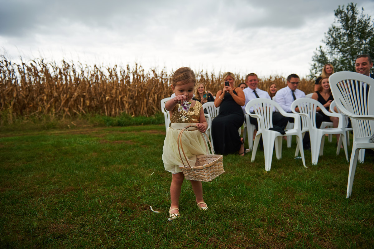 Wedding flower girl